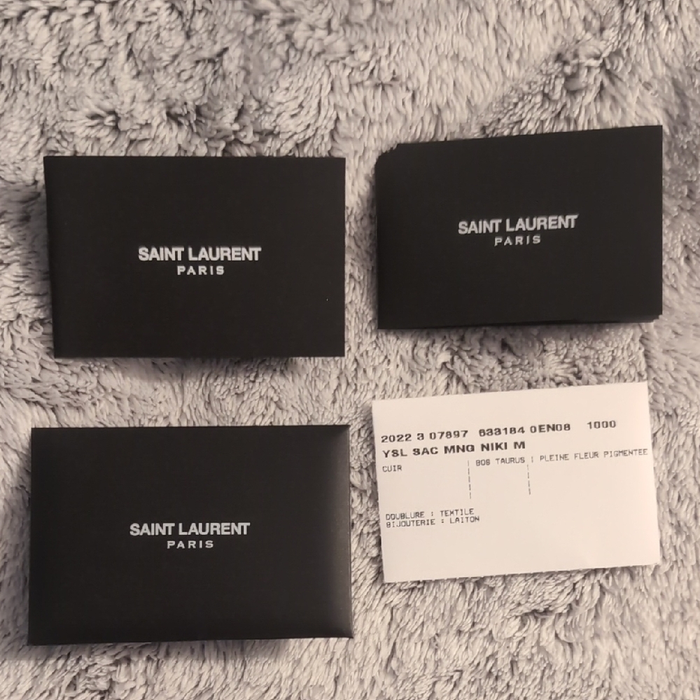 Saint Laurent Black Crossbody Bag with Iconic YSL Logo - Picture 7 of 7